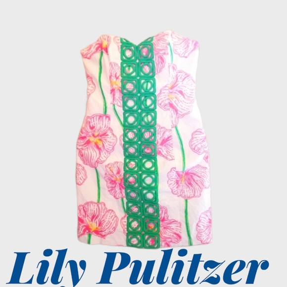 Lily Pulitzer Angela Resort Embroidered Dress SZ